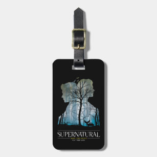 Supernatural Winchester Bros Forest Graphic Luggage Tag