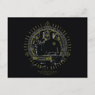 Supernatural Winchester Brothers Family Business Postcard