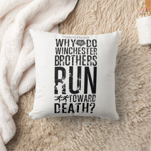 Supernatural Winchester Brothers Quote Cushion