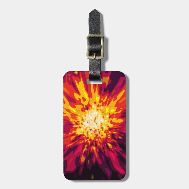 Supernova Blast Luggage Tag (Front Vertical)