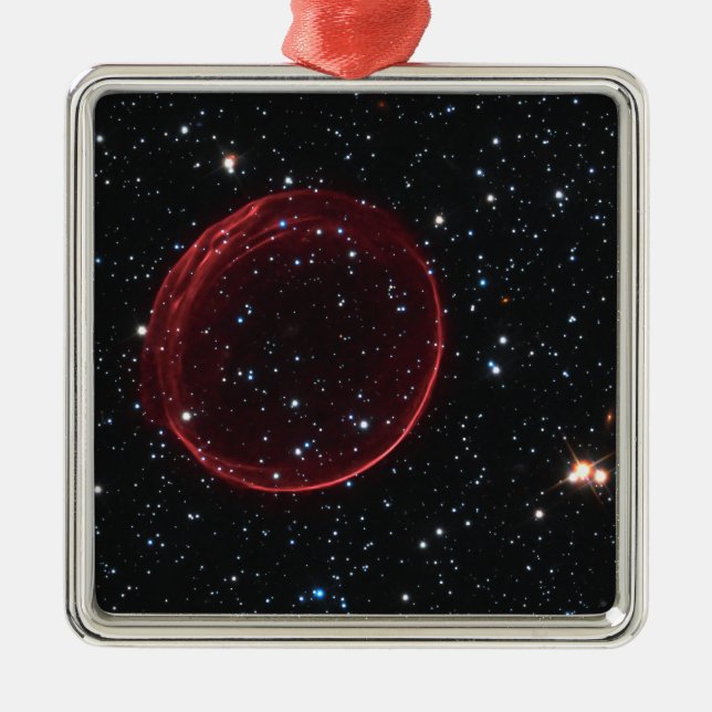 Supernova Bubble Metal Ornament (Front)