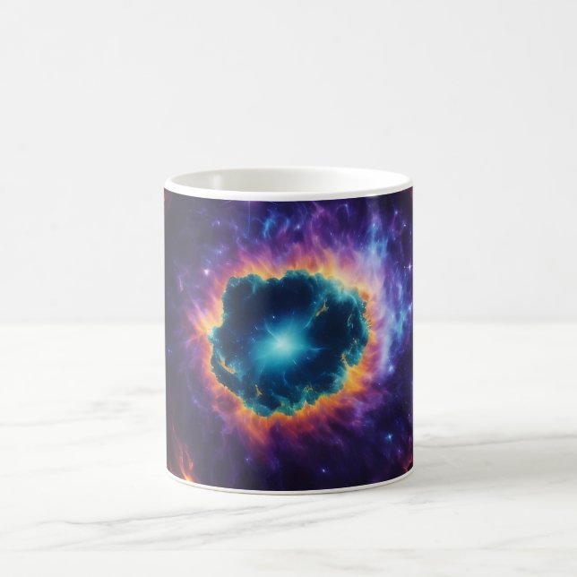 Supernova Explosion in Star-Filled Night Sky  Coffee Mug (Center)