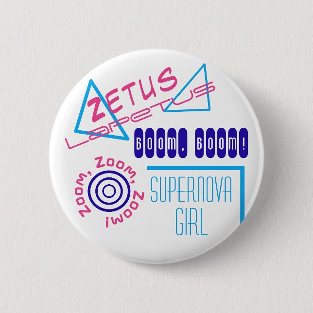 Supernova Girl 6 Cm Round Badge (Front)