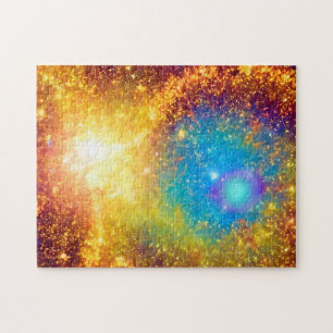 Supernova Golden Explosion in Amazing Outer Space Jigsaw Puzzle
