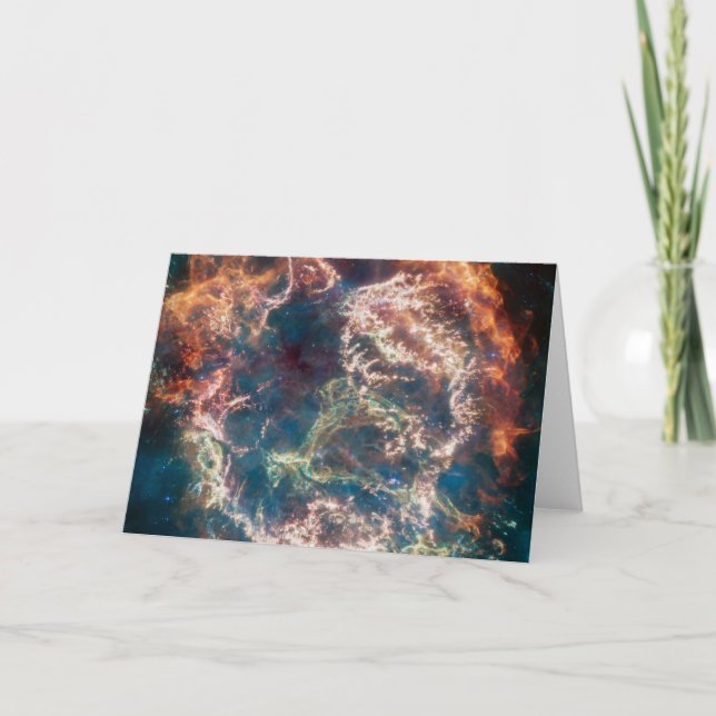 Supernova Remnant Cassiopeia A. Card (Front)