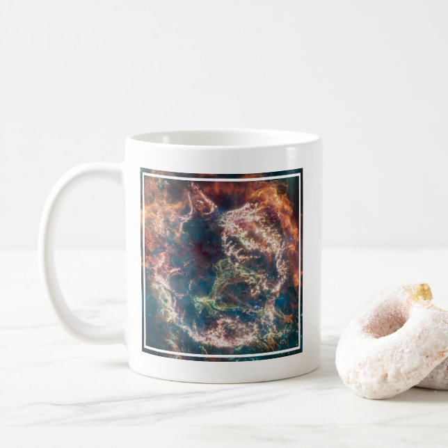 Supernova Remnant Cassiopeia A. Coffee Mug (With Donut)