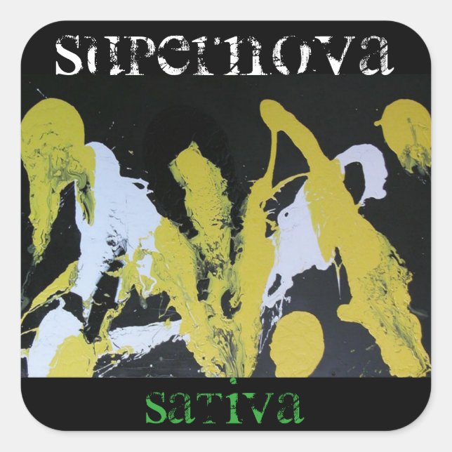 SUPERNOVA SATIVA SQUARE STICKER (Front)