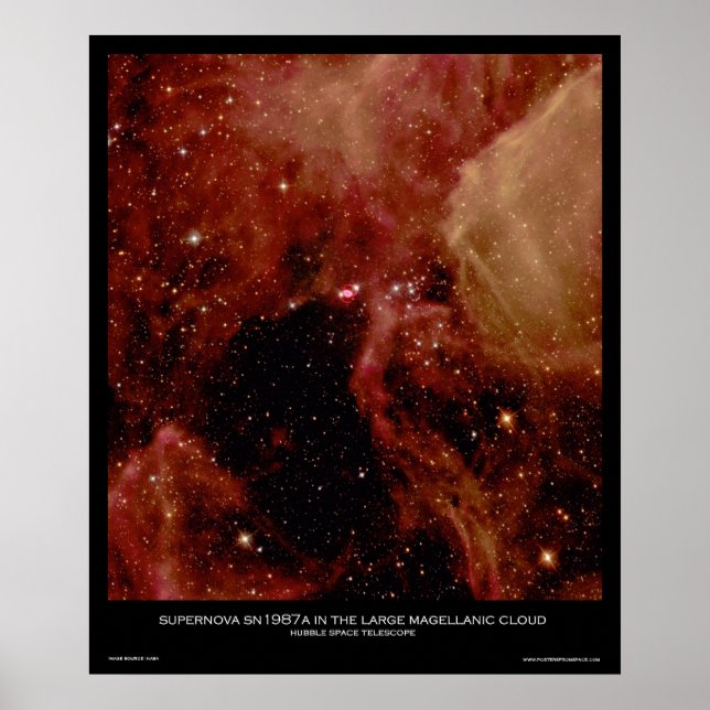 Supernova SN1987A in the Large Magellanic Cloud Poster (Front)