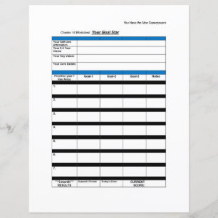 Superpower Worksheet: Goal Star 