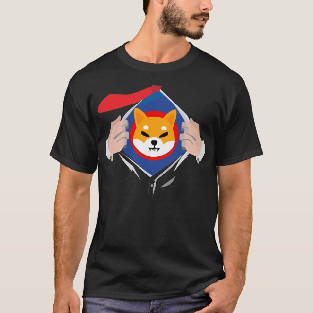 Superpowered by Shiba Inu! T-Shirt (Front)