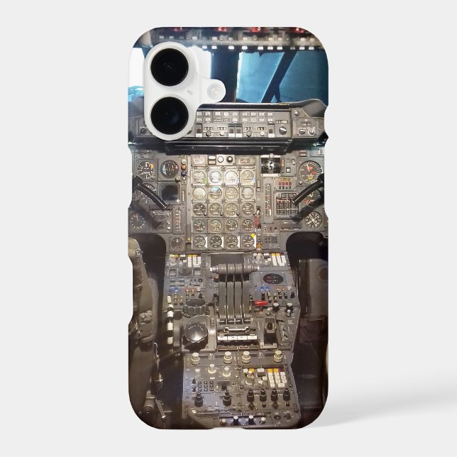 Supersonic Aircraft Cockpit Photo iPhone Case (Back)