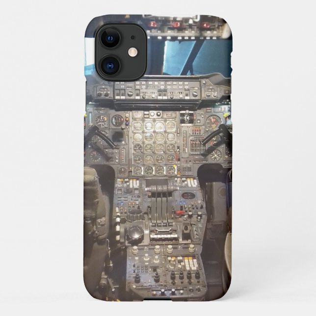 Supersonic Aircraft Cockpit Photo iPhone Case (Back)
