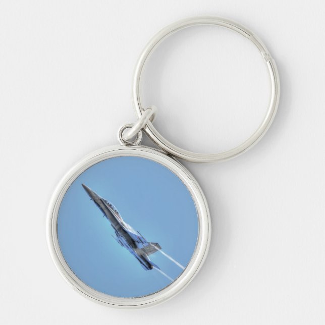 Supersonic Airforce Jet-Fighter Designer Gift Key Ring (Front)