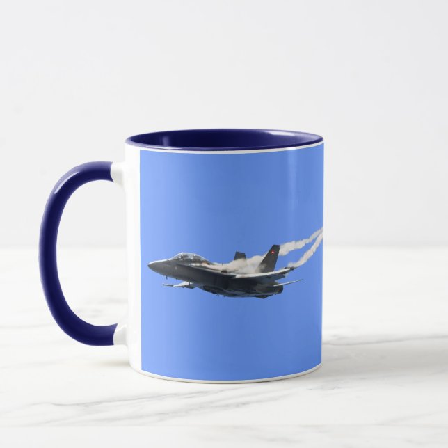 Supersonic Airforce Jet-Fighter Designer Gift Mug (Left)