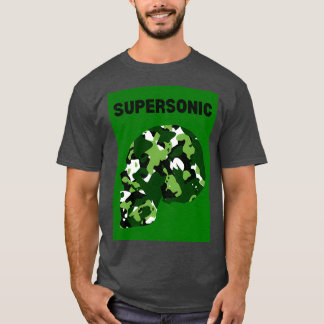 SUPERSONIC camouflage Skull green T-Shirt