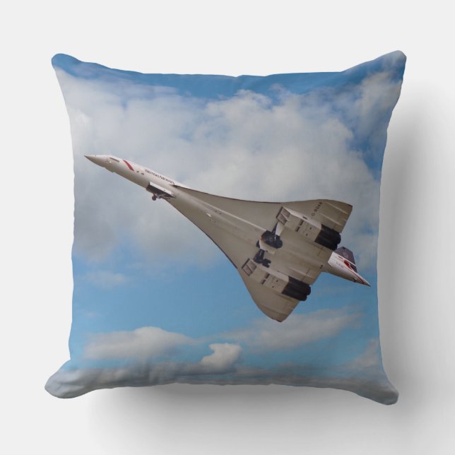 Supersonic Concorde G-BOAB Cushion (Front)