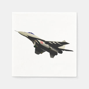 Supersonic Fighter Jet Military Aircraft Napkin