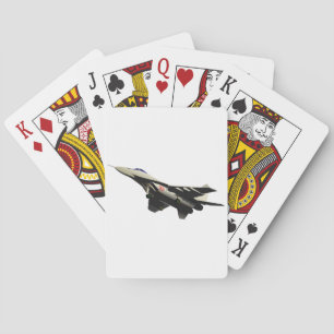 Supersonic Fighter Jet Military Aircraft Playing Cards