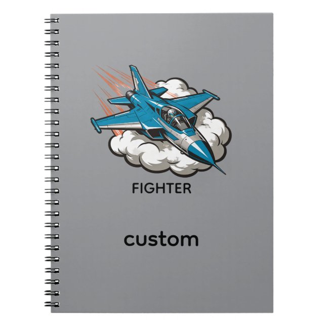 Supersonic Fighter Jet Notebook (Front)