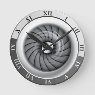 Supersonic Jet Engine Wall Clock
