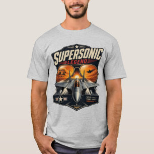 Supersonic Legend Mach 2.2 Fighter Jet T-Shirt