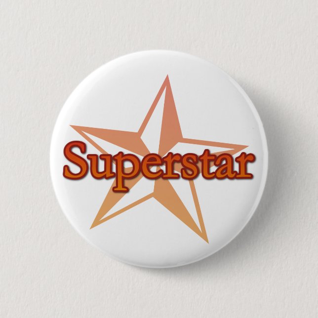 Superstar 6 Cm Round Badge (Front)