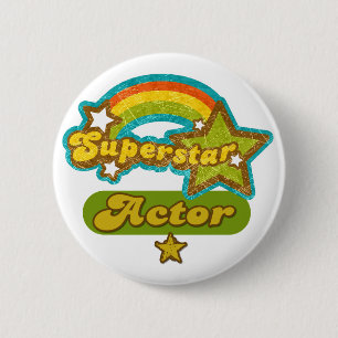 Superstar Actor 6 Cm Round Badge