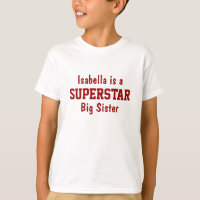 Superstar Big Sister Personalised T-Shirt