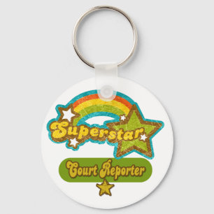 Superstar Court Reporter Key Ring