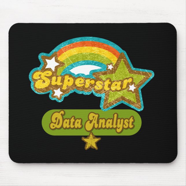 Superstar Data Analyst Mouse Pad (Front)