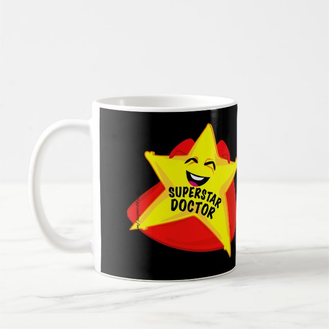 superstar doctor mug! coffee mug (Left)
