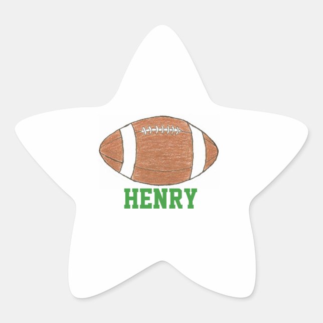 Superstar football name sticker (Front)