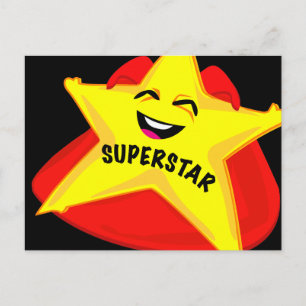superstar humourous postcard! postcard