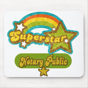 Superstar Notary Public Mouse Pad