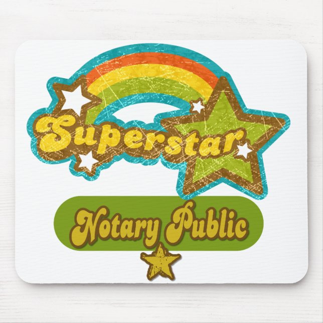 Superstar Notary Public Mouse Pad (Front)
