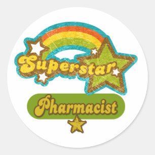 Superstar Pharmacist Classic Round Sticker
