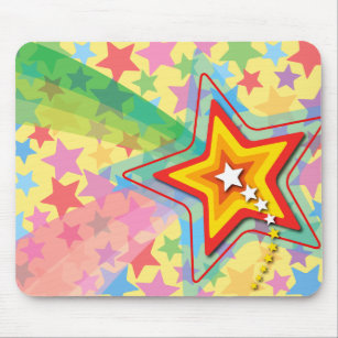 Superstar Rainbow Colourful Custom Gift Mousepad