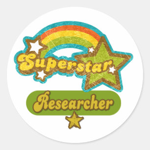 Superstar Researcher Classic Round Sticker