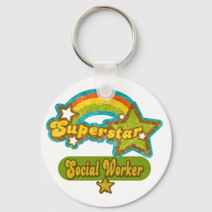 Superstar Social Worker Key Ring