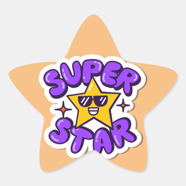 superstar  star sticker (Front)