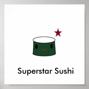 Superstar Sushi Poster