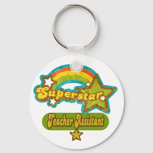 Superstar Teacher Assistant Key Ring (Front)