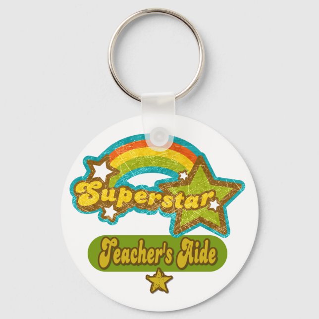 Superstar Teacher's Aide Key Ring (Front)
