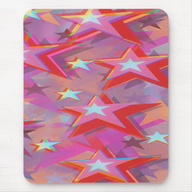 Superstar Three Dimensional Design Mouse Pad (Front)