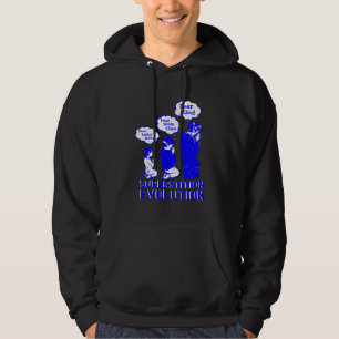 superstition evolution funny hoodie