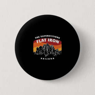 Superstition Flat Iron Arizona Mountain Hiking 6 Cm Round Badge