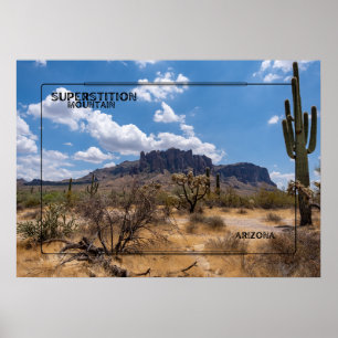 Superstition Mountain, Arizona Poster