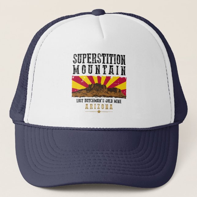 SUPERSTITION MOUNTAIN ARIZONA TRUCKER HAT (Front)