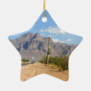 Superstition Mountain - Panoramic Ceramic Ornament