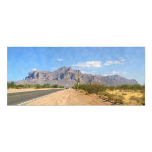 Superstition Mountain - Panoramic Photo Print